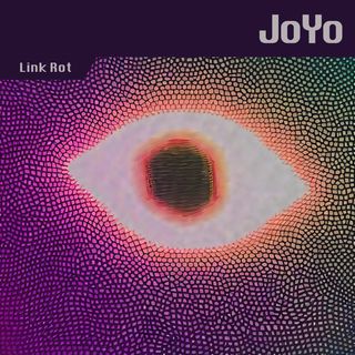 A fragemented neon eye.